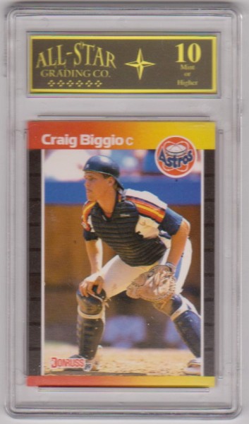 Rookie Graded 10 - Craig Biggio 1989 Donruss #561 Card