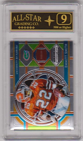 Graded 9 - Emmitt Smith 2019 Panini Prizm Draft Picks #54 Card