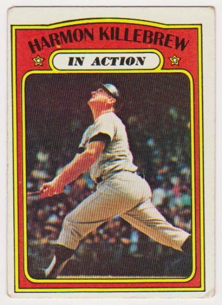 1972 Topps Harmon Killebrew #52 Card - HOF'er
