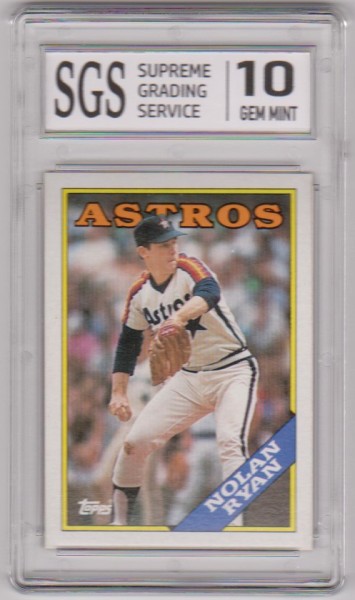 Graded Gem Mint 10 - Nolan Ryan 1988 Topps #250 Card - HOF'er