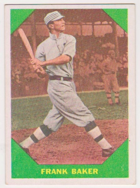1960 Fleer Frank "Home Run" Baker #41 Card - HOF'er