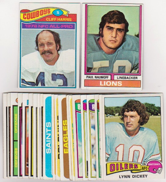 24 Different 1970's Topps Football Cards (1974-1979) w/ Cliff Harris + More