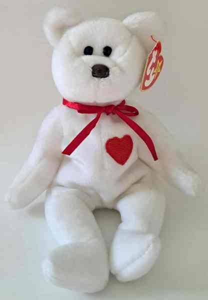 1993 Ty Beanie Baby VALENTINO THE BEAR - With Original Tags