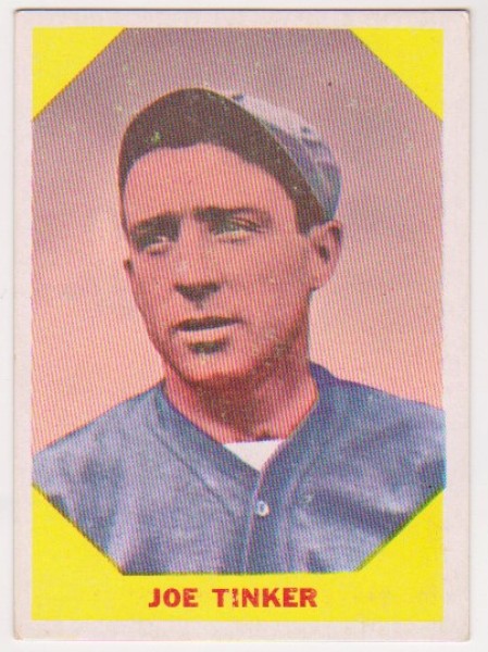 1960 Fleer Joe Tinker #40 Card - HOF'er