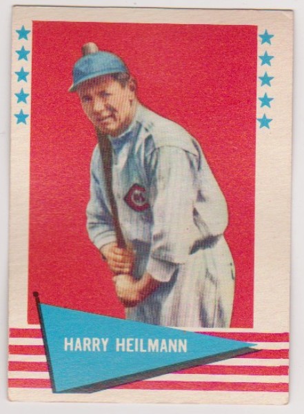 1961 Fleer Harry Heilmann #42 Card - HOF'er