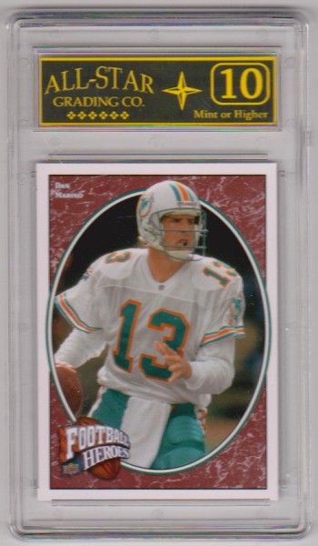 Graded 10 - Dan Marino 2008 Upper Deck Football Heroes #212 Card
