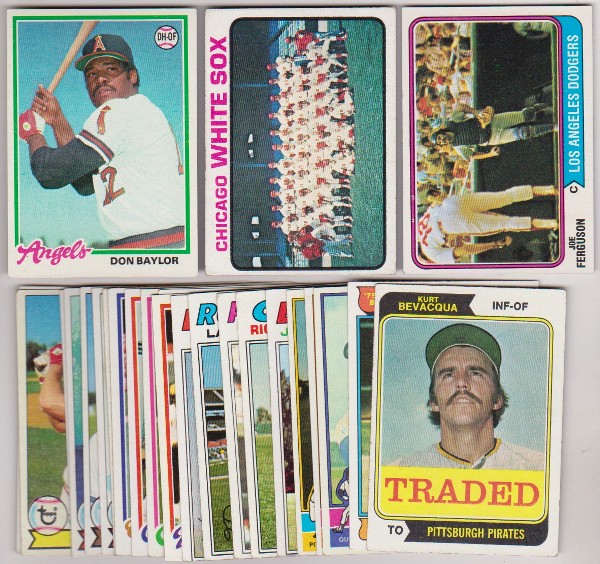 25 Different 1970's Topps Baseball Cards (1973-1979) w/ Don Baylor + More