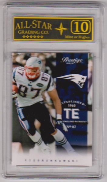 Graded 10 - Rob Gronkowski 2012 Panini Prestige #109 Card