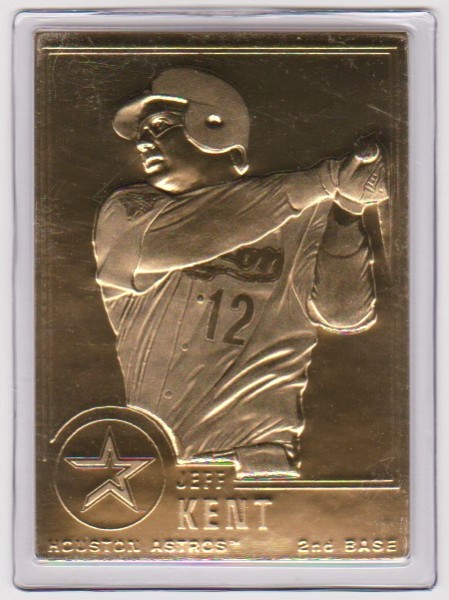 22 kt Gold - Jeff Kent 2003 Danbury Mint Gold Card 