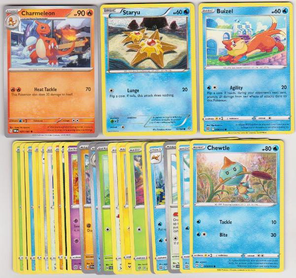 25 Different Pokemon Trading Cards w/ Charmeleon + More