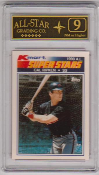 Graded 9 - Cal Ripken Jr. 1990 Topps K-Mart #20 Card