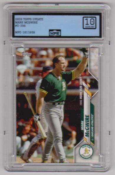 Graded MPE Gem Mint 10 - Mark McGwire 2020 Topps Update #U-296 Card