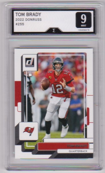 Graded Sigma Mint 9 - Tom Brady 2022 Donruss #255 Card