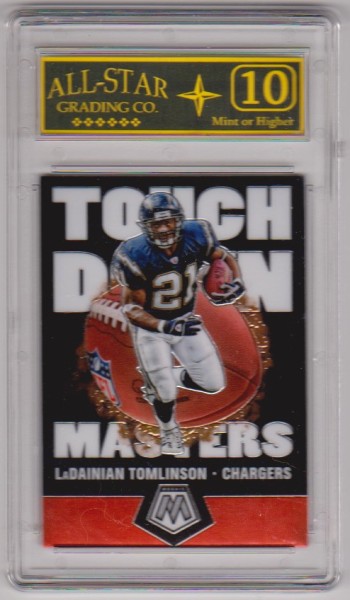 Graded 10 - LaDainian Tomlison 2020 Panini Mosaic Touchdown Masters #TM14 Insert Card