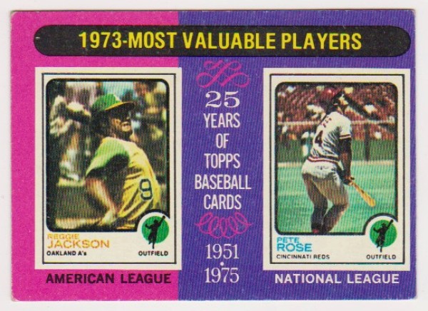 1975 Topps Reggie Jackson/Pete Rose #211 Card