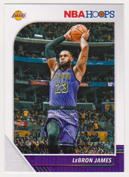 Lebron James 2019-20 Hoops #87 Card