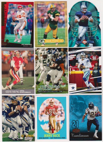 Football Card Collection 1991-2022 w/ Joe Montana, Brett Favre + More