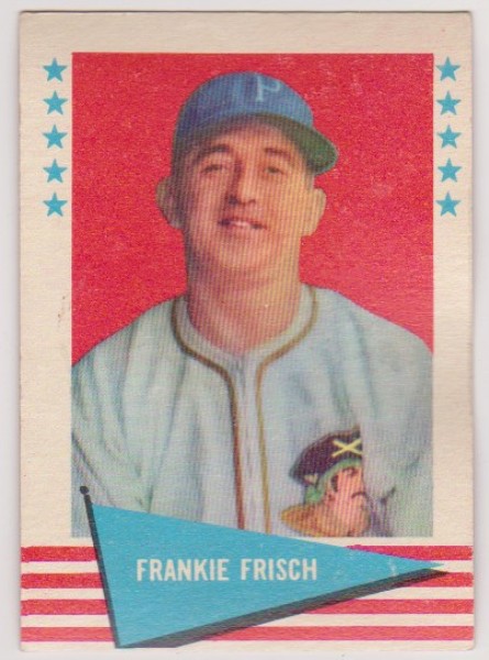 1961 Fleer Frankie Frisch #30 Card - HOF'er