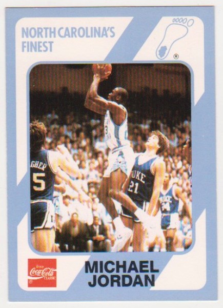 Michael Jordan 1989 North Carolina #18 College Card