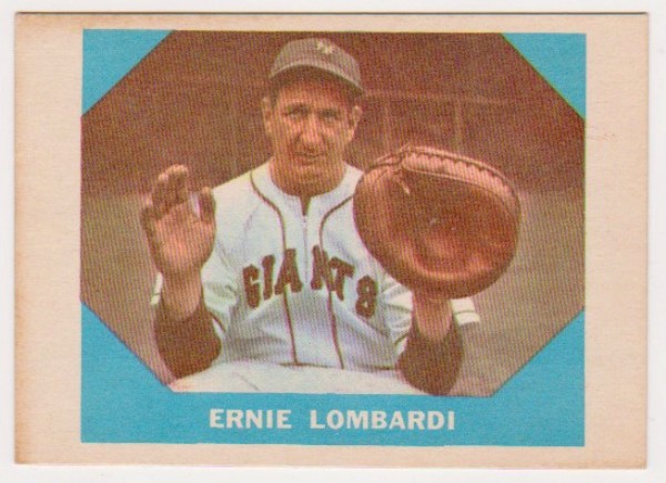 1960 Fleer Ernie Lombardi #17 Card - HOF'er