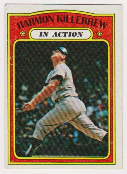 1972 Topps Harmon Killebrew #52 Card - HOF'er