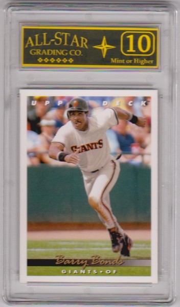 Graded 10 - Barry Bonds 1993 Upper Deck #567 Card