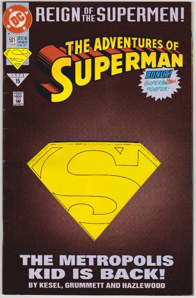 1993 DC Comics The Adventures Of Superman #501 Issue