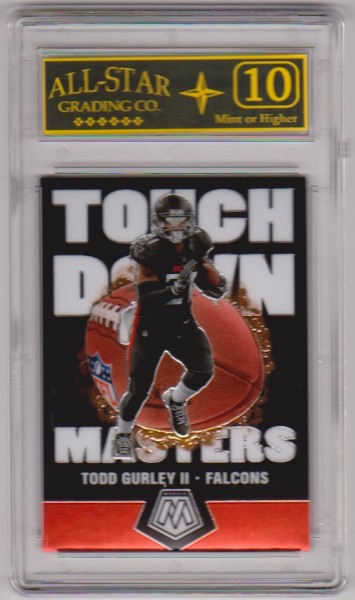 Graded 10 - Todd Gurley 2020 Panini Mosaic Touchdown Masters #TM7 Insert Card