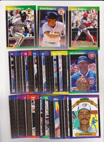150 Assorted 1989 Donruss Baseball Cards w/ Stars - Barry Bonds + More