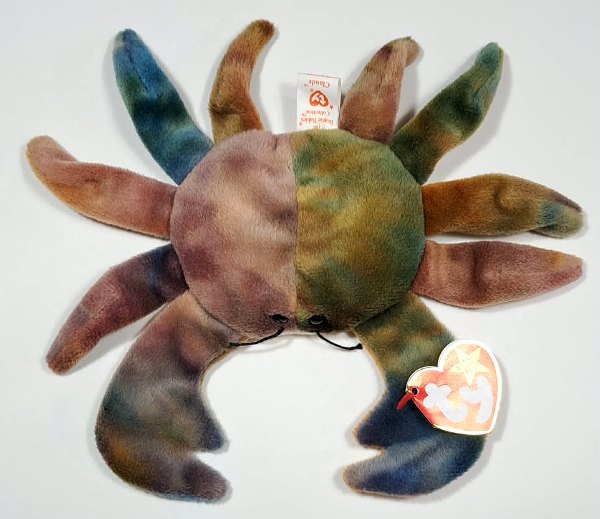 1996 Ty Beanie Baby Claude The Crab - With Original Tags