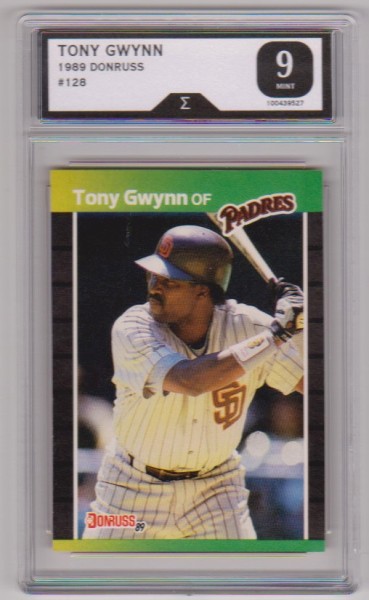 Graded Sigma Mint 9 - Tony Gwynn 1989 Donruss #128 Card