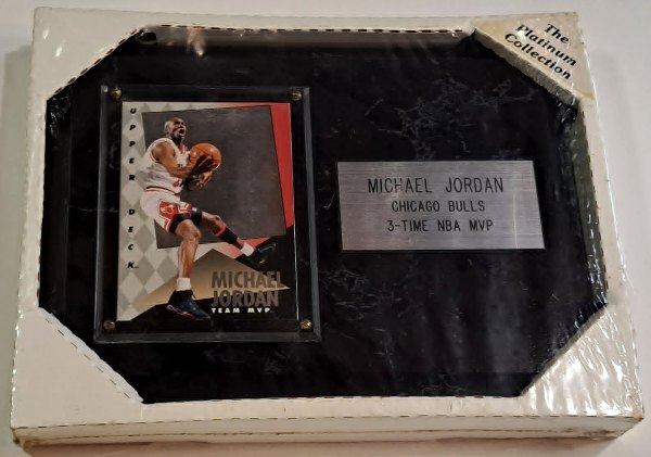 Sealed - Michael Jordan 1993-94 Upper Deck Team MVP Hologram On Plaque - 3-Time NBA MVP