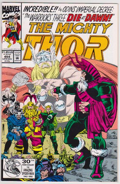 1992 The Mighty Thor #454 Issue - Marvel Comics