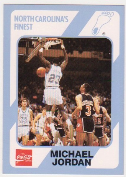 Michael Jordan 1989 North Carolina #15 College Card