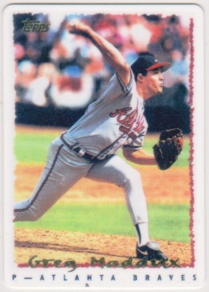 1995 Topps Greg Maddux #295 Porcelain Card