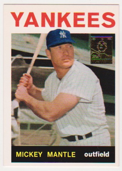 Mickey Mantle 1964 Topps #50 Commemorative Card - 1996 Topps #14 of 19 Insert Card