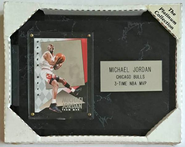 Sealed - Michael Jordan 1993-94 Upper Deck Team MVP Hologram On Plaque - 3-Time NBA MVP