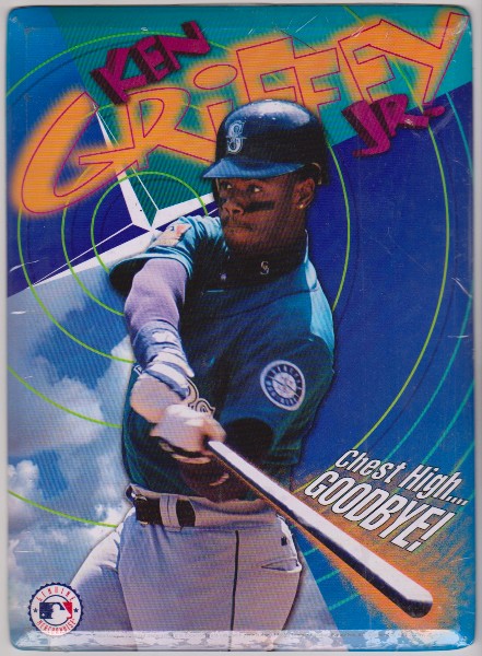 1990's Ken Griffey, Jr. Chest High Goodbye! 8x11 Metal Stand Up Card/Sign - Sealed