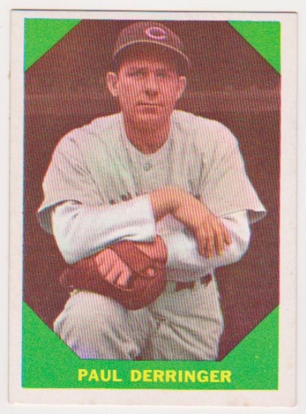1960 Fleer Paul Derringer #43 Card