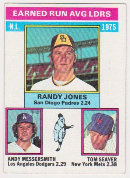 1976 Topps Tom Seaver/Randy Jones/Andy Messersmith #201 Baseball Card