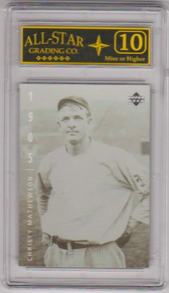 Graded 10 - Christy Mathewson 1994 Upper Deck The American Epic #14 Card