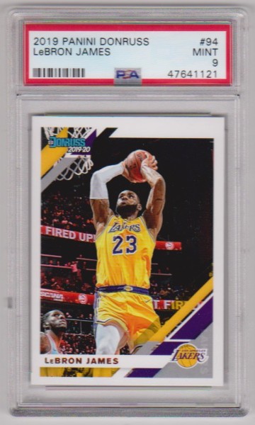 Graded PSA Mint 9 - Lebron James 2019-20 Donruss #94 Card
