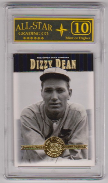 Graded 10 - Dizzy Dean 2001 Upper Deck Cooperstown Collection #7 Card