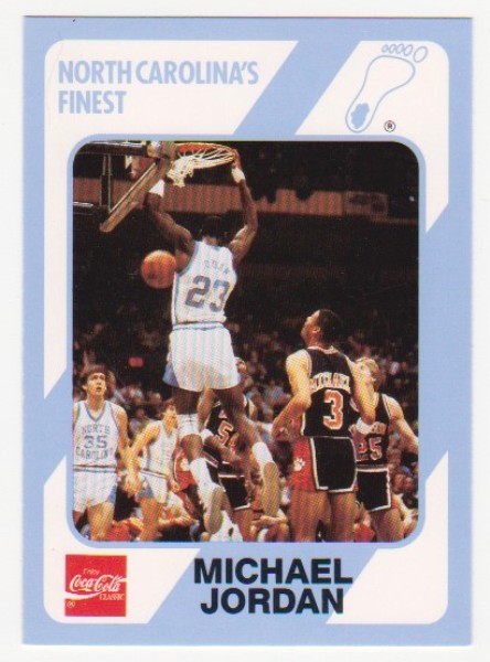 Michael Jordan 1989 North Carolina #15 College Card