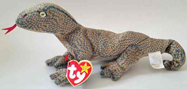 1999 Ty Beanie Baby Scaly The Lizard - With Original Tags