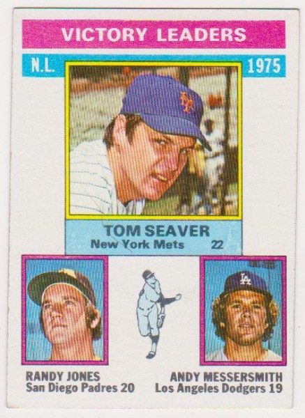 1976 Topps Tom Seaver/Randy Jones/Andy Messersmith #199 Baseball Card