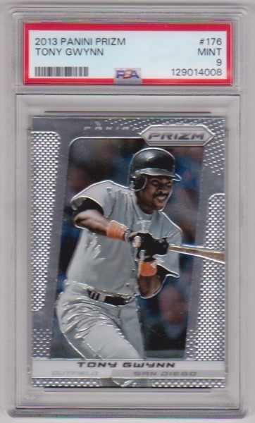 Graded PSA Mint 9 - Tony Gwynn 2013 Panini Prizm #176 Card