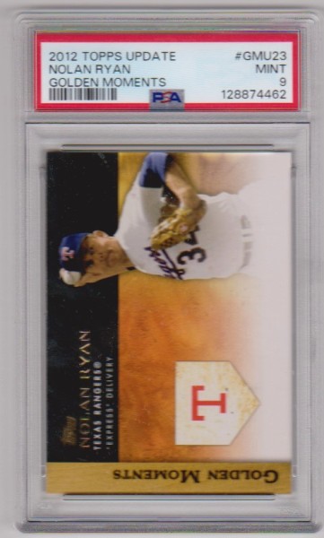 Graded PSA Mint 9 - Nolan Ryan 2012 Topps Update Golden Moments #GM-U23 Card