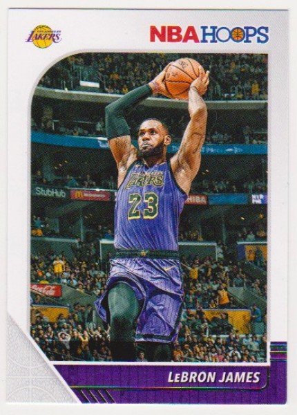 Lebron James 2019-20 Hoops #87 Card