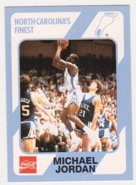 Michael Jordan 1989 North Carolina #18 College Card